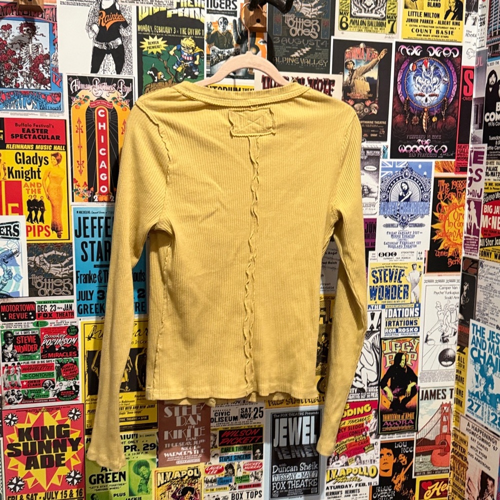 We The Free Mustard Ribbed Top - Picture 4 of 4